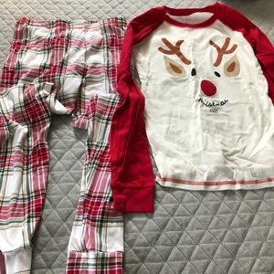 NWT kid’s Carter’s pajamas, sz 16, Christmas themed